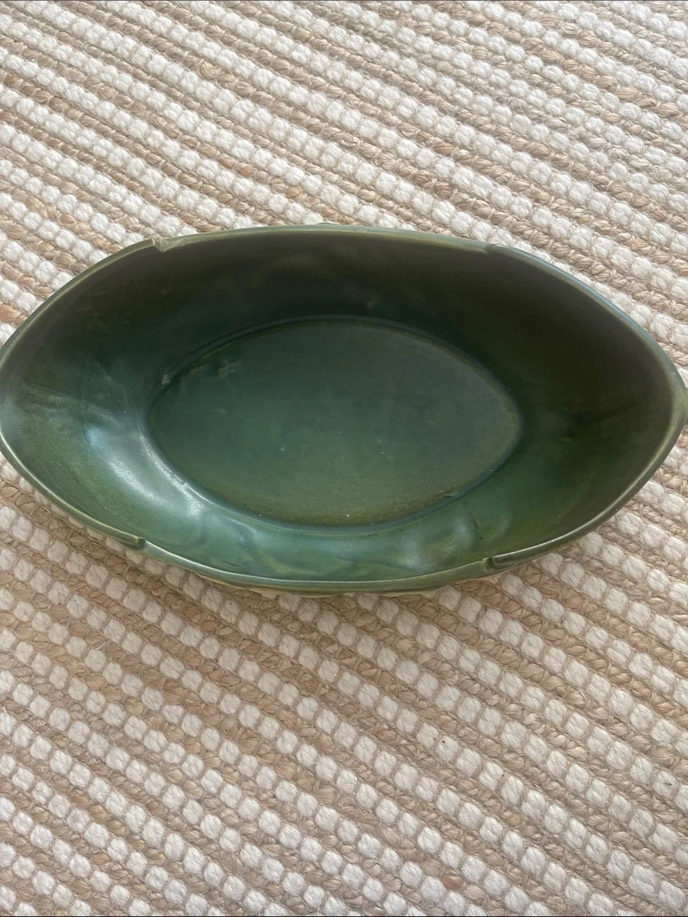 Roseville Pottery Console Bowl Zephyr Lily